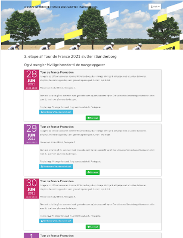 CrewPlan Event oversigt