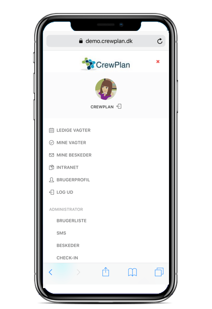 Festival system til frivillige